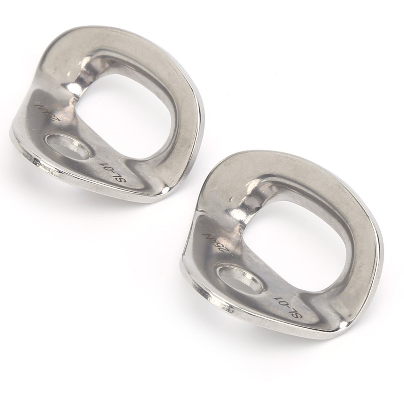 2Pcs Climbing Hangers Stainless Steel Durable Sturdy Smooth Convenient Rock