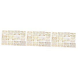 Healvian 3sets Nail Stickers Beautiful Manicure Stickers for Festival Party Club 5sheets*3