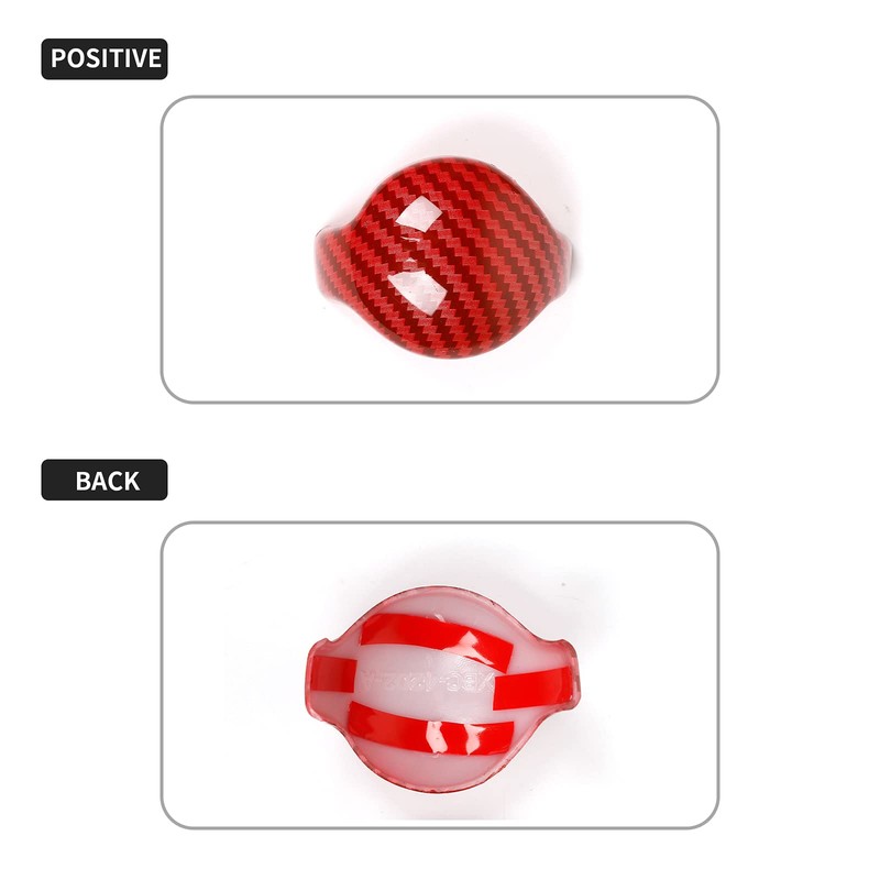 JeCar Carbon Fiber Interior Gear Shift Knob Trim Cover for