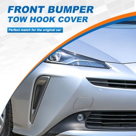 CZShiYue Car Front Bumper Tow Hook Cover Cap Towing Eye for Toyota Prius 2019 2020 2021 2022 Trailer Cover Cap 52128-47910 52127-47911(White, Left Driver Side)