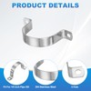 PATIKIL 60mm Rigid Pipe Strap, 5 Pcs 304 Stainless Steel
