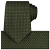 KissTies Mens Olive Green Tie Set Festive Ties For Men
