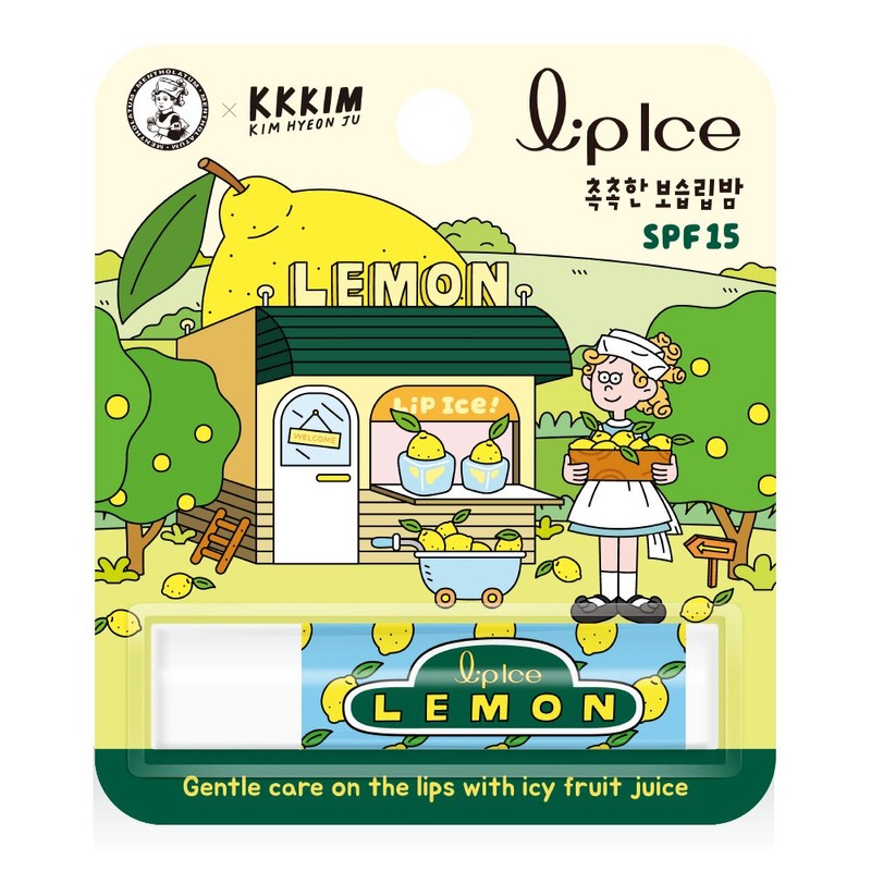 MENTHOLATUM Lip Ice Lip Balm 3.5g #Lemon - MENTHOLATUM Lip