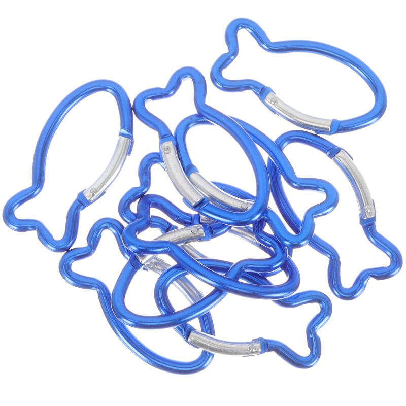 BESPORTBLE Pack of 10 Stainless Steel Carabiners: High Performance Spring