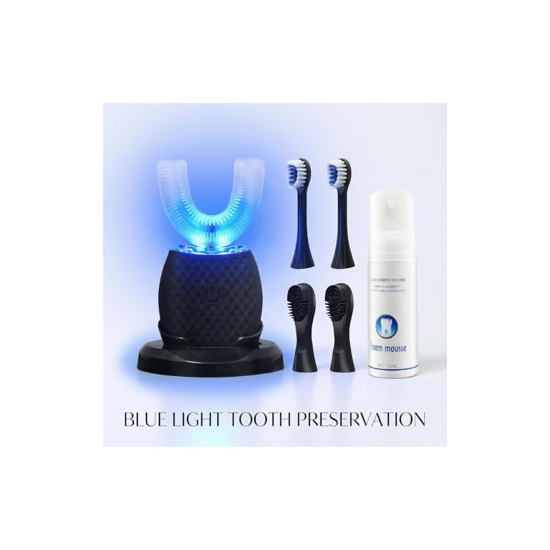 U-Shaped Electric Toothbrush for Adults – 360° Automatic Teeth Cleaning