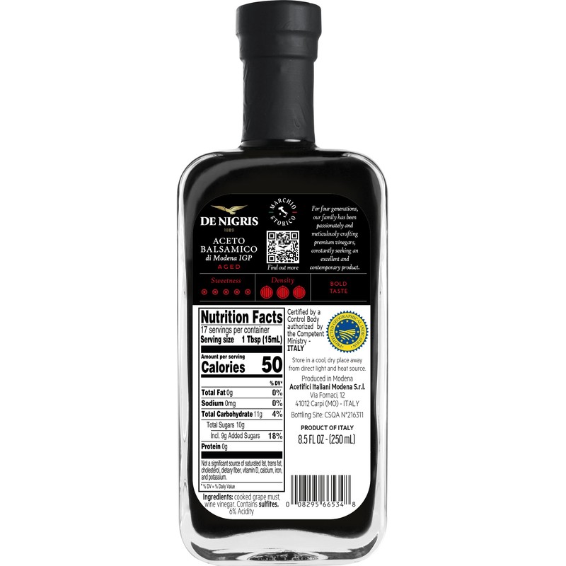 De Nigris Balsamic Vinegar Tasting Box | Artisanal Balsamic Vinegar