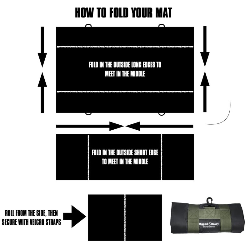 Rigged and Ready Travel Unhooking Mat. 82 x 50cm (27