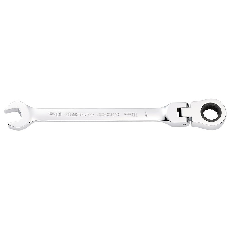 Draper 52011 Hi-Torq Metric Flexible Head Ratcheting Combination Spanner, 10mm,Blue