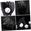 Mikinona 1pc PU Softball Glove for Comfortable Shockproof Batting Pitcher