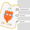 Ti TIN Pack of 4 Waterproof Baby Bibs with Rubber