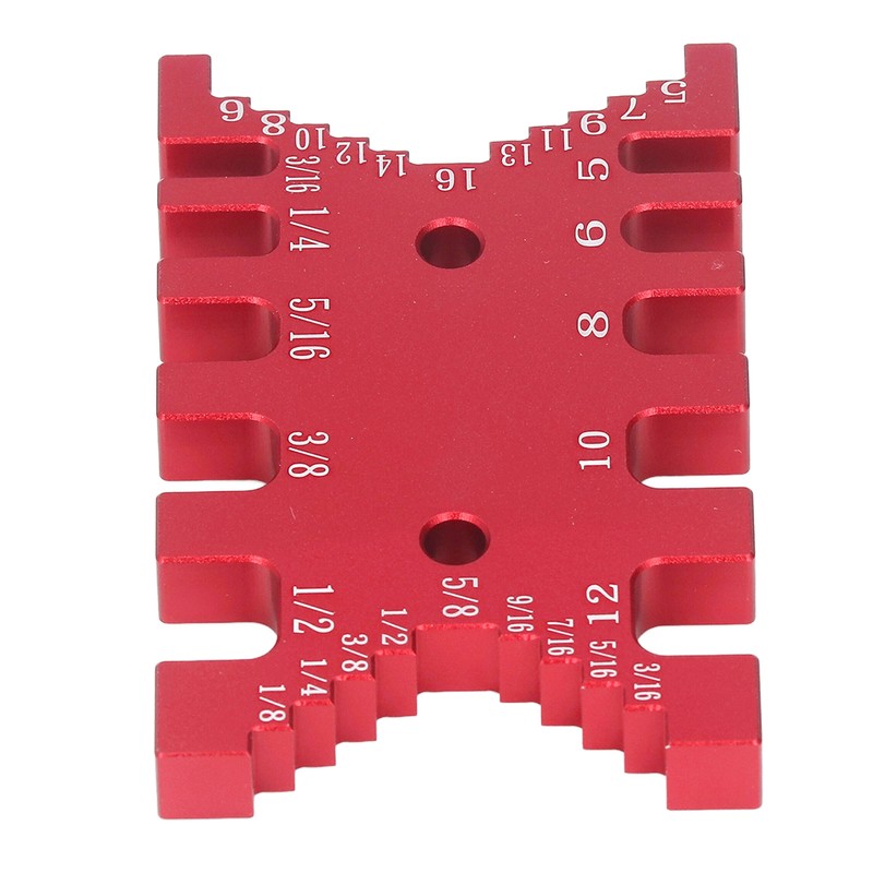 Dovetail Jig Tenon Caliper Aluminum Metric Imperial Scale Card Measuring