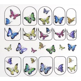 Unbranded 28 Nail Art Gems/Charms Stickers 🦋  Butterfly Butterflies Holographic Mani