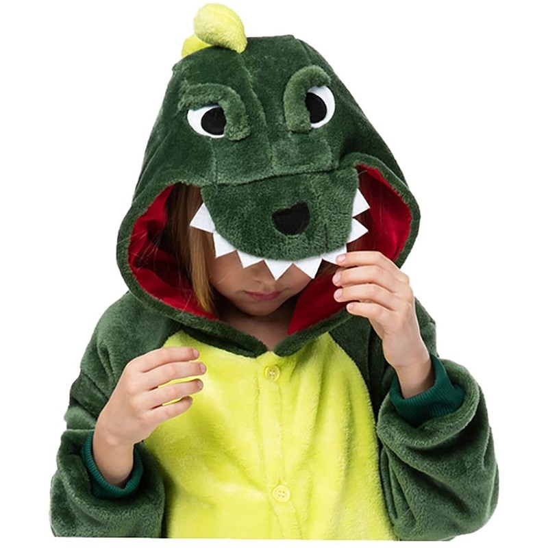 cuteDIY Children's Dinosaur Costume, Green, 98