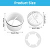 Hair Strainer + Immersion Pipe for Shower Drain Fitting Set,