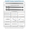 ZALNVEY 1-2 Step Stair Railing, Handrail for Indoor Outdoor Steps,