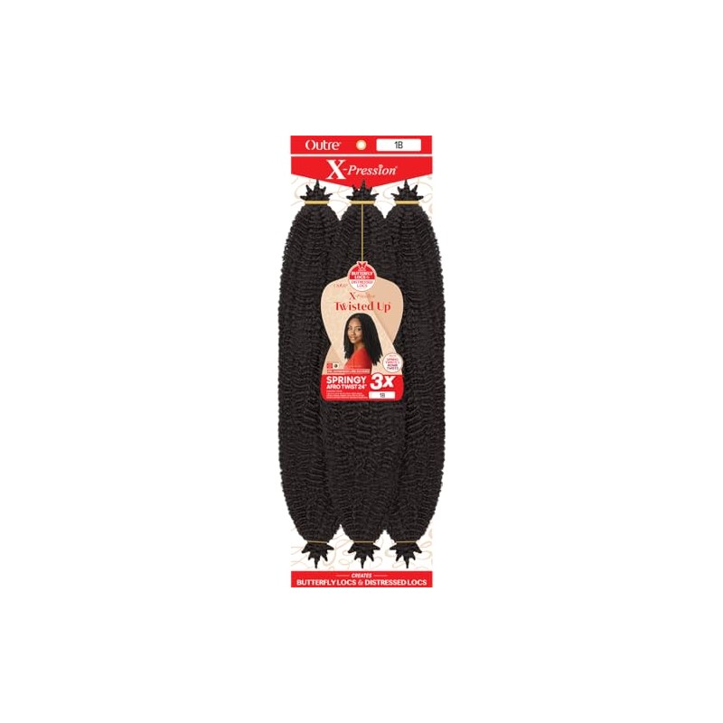 Outre Crochet Braids X-Pression Twisted Up 3X Springy Afro Twist
