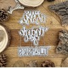 Christmas Elegant Thank You Metal Die Cuts,Spring Sunflower Frame Leaf