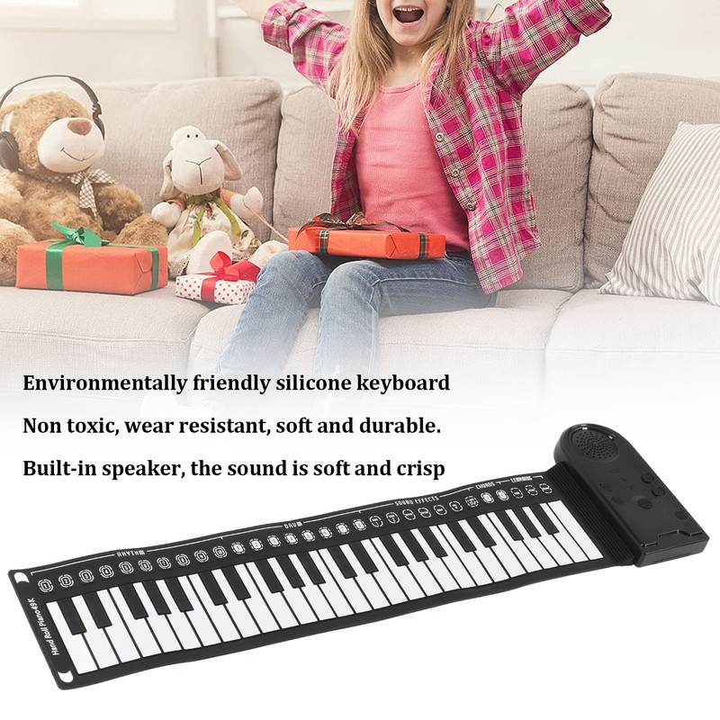 Hand Roll Piano 49 Key Portable Foldable Electric Keyboard Piano