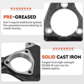 Front Right Suspension Steering Knuckle Passenger Side for Jeep Cherokee 1990-2001, Comanche 1990-1992, Grand Cherokee 1993-1998, Grand Wagoneer 1993, TJ 1997-2006, Wagoneer 90, Wrangler 90-95 97-06