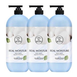 On The Body 약산성바다샴푸 온더바디 리얼모이스처 웜코튼 바디워시 900g 3개 Mildly Acidic Sea Salt Shampoo On The Body Real Moisture Warm Cotton Body Wash 900g 3ea