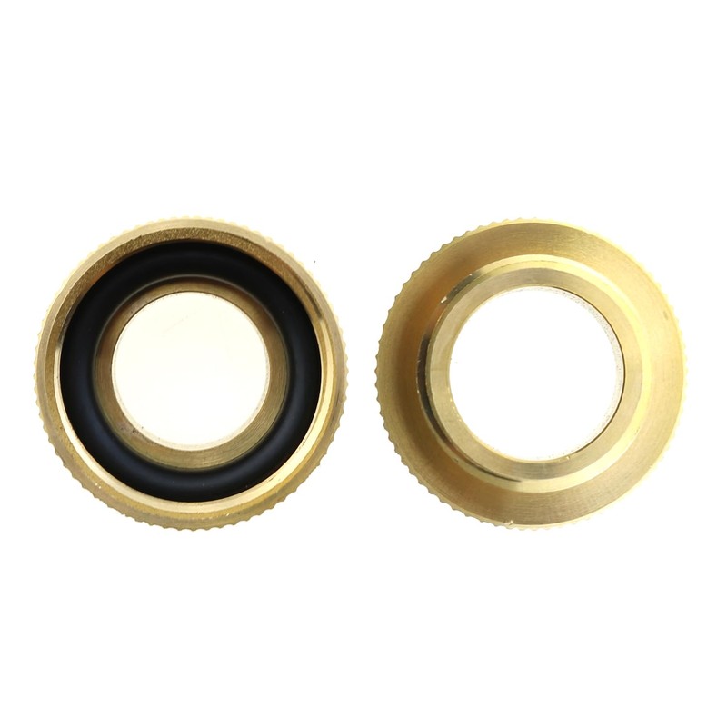 MEETOOT 1-Pack Solid Brass Garden Hose Adapter, 3/4" GHT Male