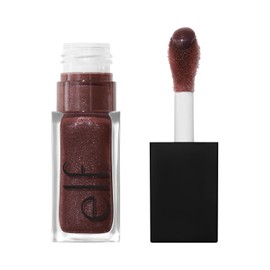 e.l.f. Glow Reviver Plumping Lip Oil Espresso Tonic - cool brown shimmer