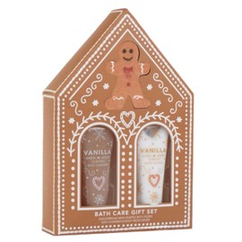 eBoutik - Novelty Gingerbread Spa Gift Set - Moisturising Spa Set For Luxury Women's Pampering Gift At Christmas, Xmas Eve Stocking Filler Secret Santa