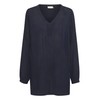 Kaffe Women's's Amber V-Neck Tunic Blouse, Blue (Midnight Marine 52737),