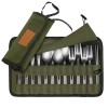 Cutlery Storage Bag Cooking Set Portable Roll up Pouch Bag