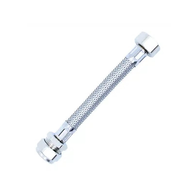Flexible Tap Hose Connector 15mm x 1/2" Compression 150 Long