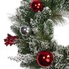 Northlight Flocked Mixed Pine with Ornaments Artificial Christmas Wreath -