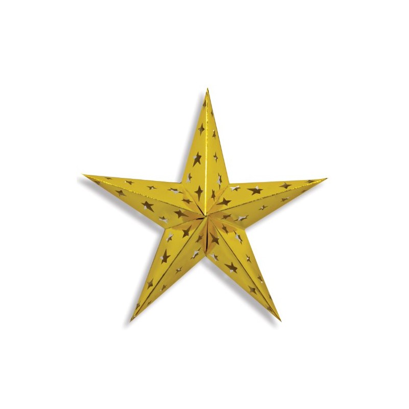 Beistle 24-Inch Gold Dimensional Foil Star