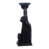 Nemesis Now Salem Black Cat Candlestick Holder, 20cm