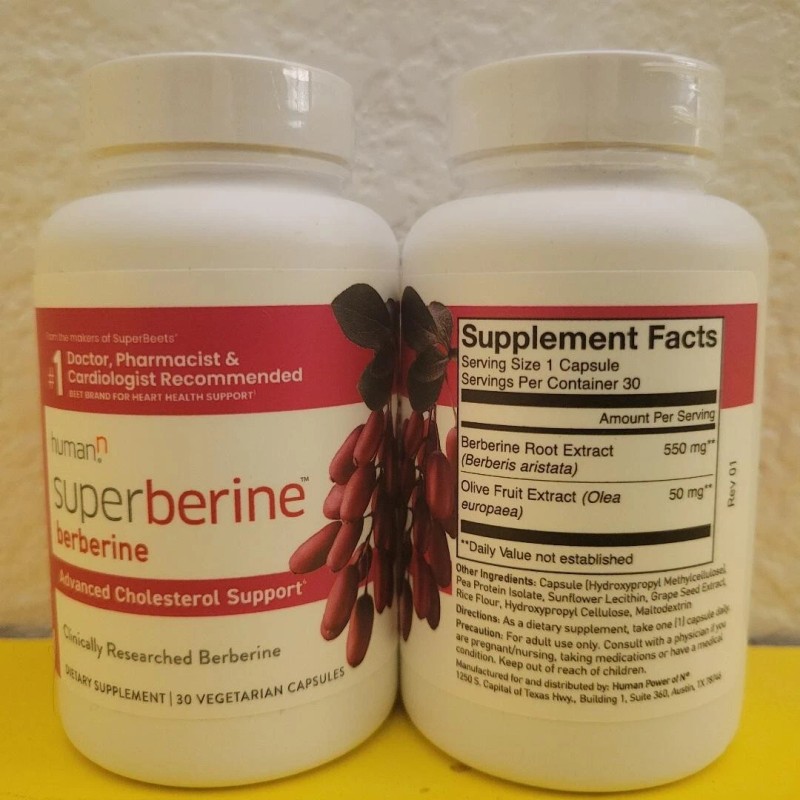 humanN Superberine Berberine Advanced Cholesterol Support 30 Caps Each 2