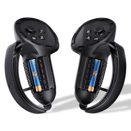 SUPERUS Upgraded Controller Grips Cover Compatible with Meta Quest 3S/Quest 3 Accessories, All-Silicone Controller Grips for Quest 3S/Quest 3 with Battery Opening and Knuckle Straps Protector