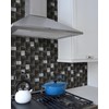 Elephantile 5 Sheets Black Tiles Metal Mosaic Wall Backsplash Tile