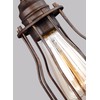 Feiss VS24002PRZ Calgary Industrial Vintage Wall Vanity Bath Lighting, Bronze,