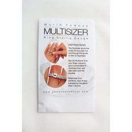 Set of 100 Multi-Sizer Adjustable Finger Gauge Ring Sizing 1–17 U.S. Plastic Made in UK by CRAFT WIRE