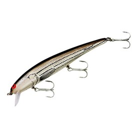 Bomber Long A Fishing Lure (Silver Flash / Red Head / White, 4 1/2-Inch), 1/2 oz, (B15AXSI04)