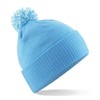 Beechfield Snowstar Duo Beanie Surf Blue/Off White