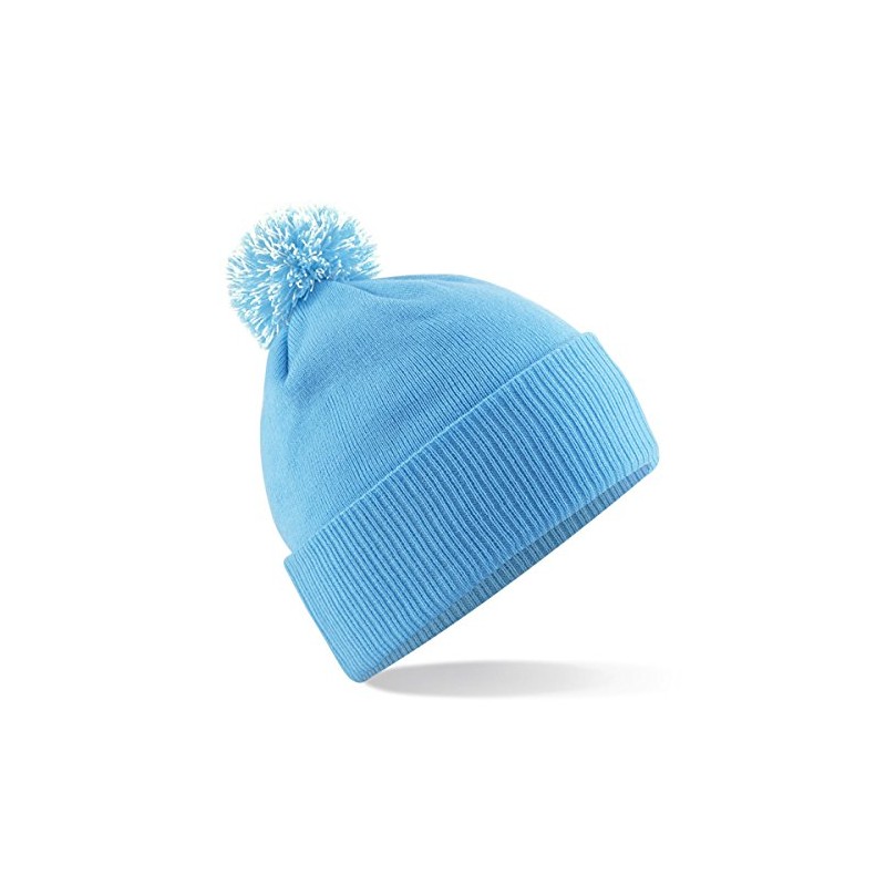 Beechfield Snowstar Duo Beanie Surf Blue/Off White
