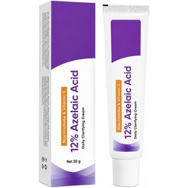Crema de Ácido Azelaico con Niacinamida y Vitamina C 12%/15% para el Rostro,20g，12% Azelaic Acid