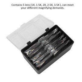 Yuyte Glasses headband magnifier with 5 lenses, LED lamp for eyelash extension