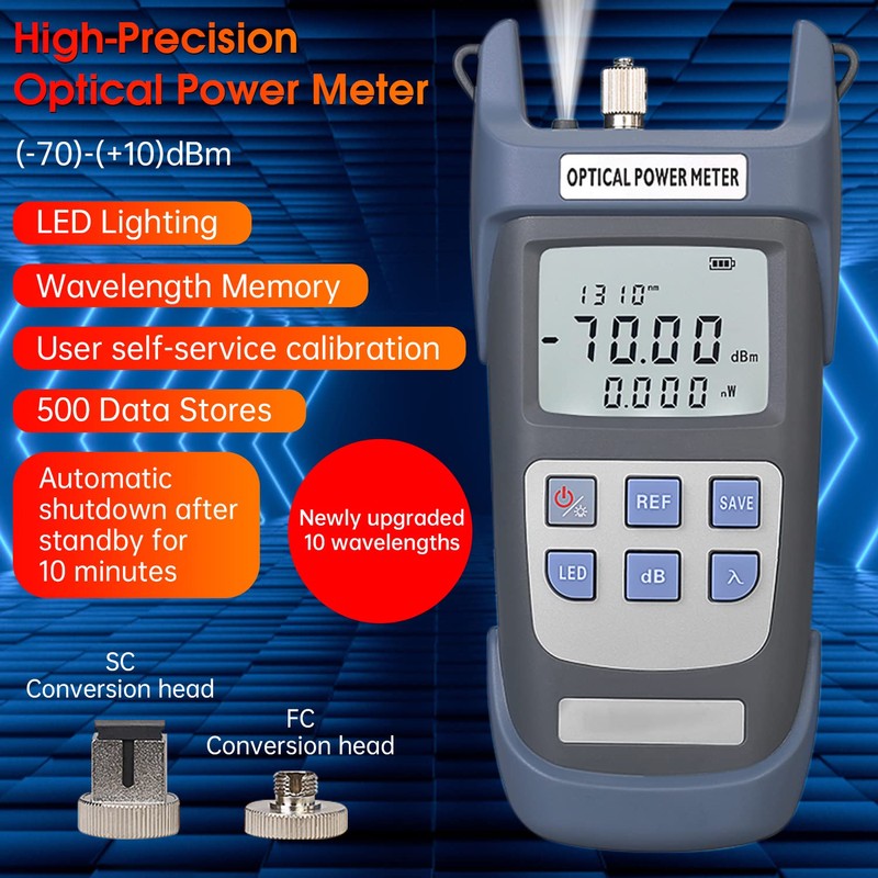 Duogalia Fiber Termination Tool Kit, 10Km Visual Fault Locator, Optical