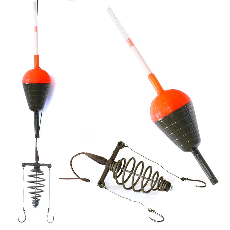 Float Assembly Set with Feeder and Leader Hook Angler Surface