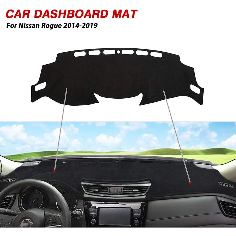 CARTIST Dashboard Cover Mat for 2014-2018 2019 2020 Nissan Rogue