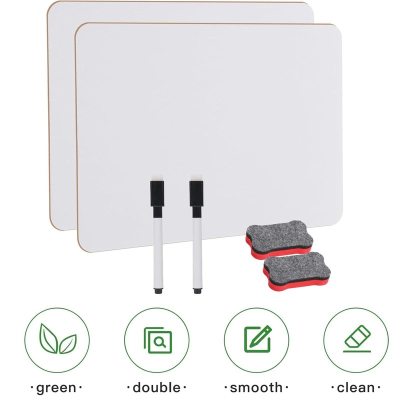 14 PCS Mini Whiteboards Double Sided Mini Whiteboard Dry Erase