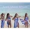 Turkish Beach Towel - Oversized Towels (39"x71") with Travel Bag,