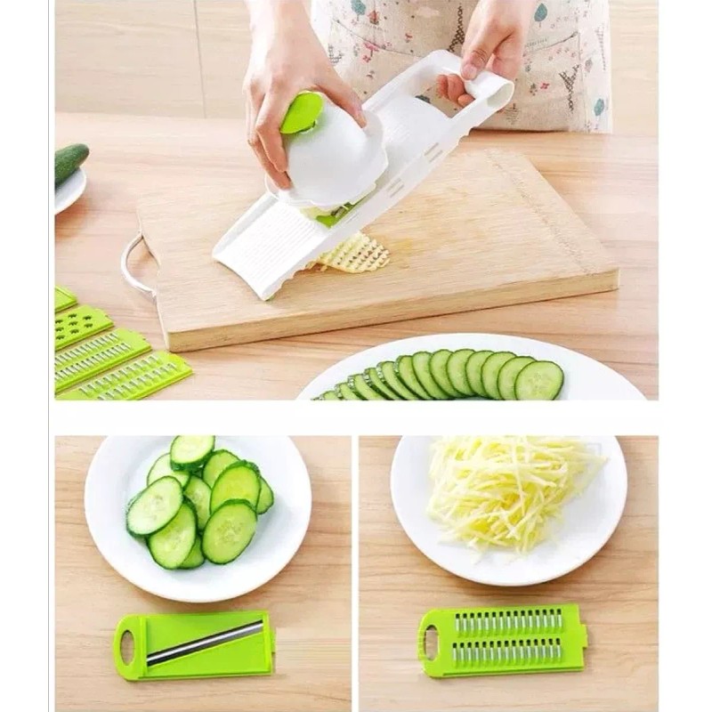 Yuqing Cortador Rallador 5 En 1 Manual Rebanador Verduras Frutas