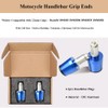 22mm 7/8" Motorcycle Handlebar Plugs Grip End Caps for Suzuki